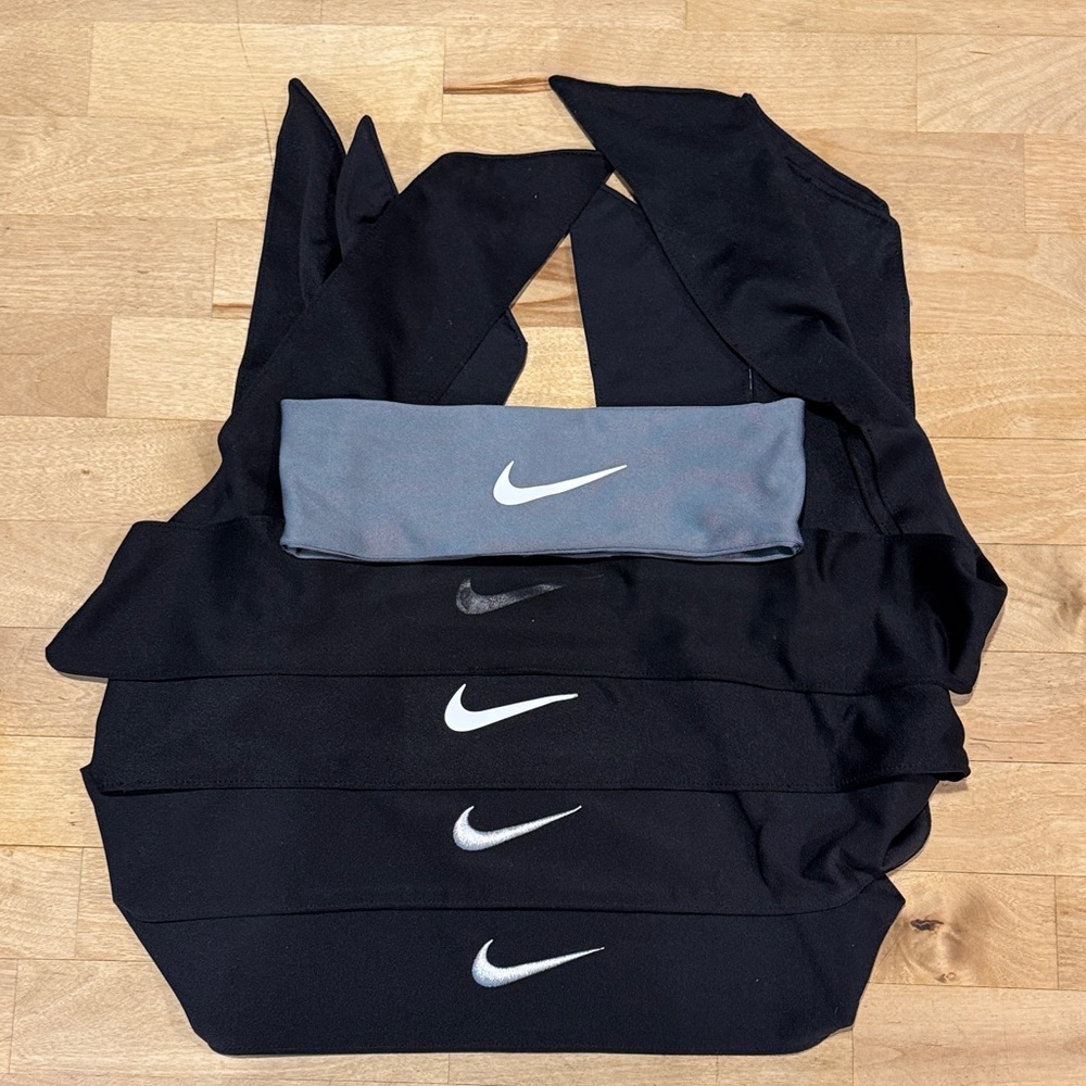 Nike Black and Gray Headband Collection
